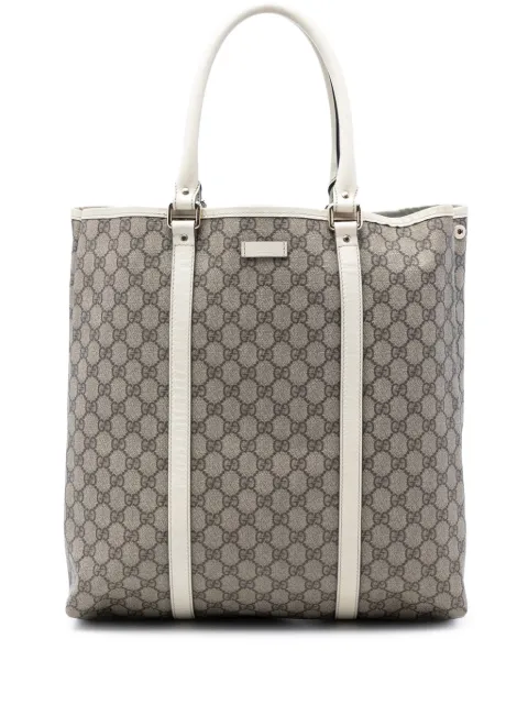 Gucci Pre-Owned 2016-2026 GG Supreme Joy Vertical tote bag White LZALMZ6MX2ROM7NB