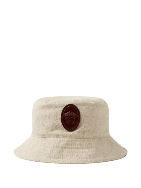 Versace cotton & linen bucket hat Neutrals 10248871A18100