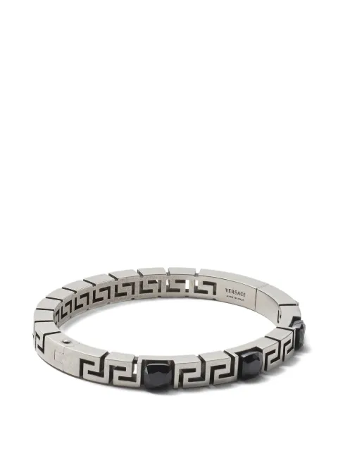 Versace Greca crystal-embellished bracelet Silver 10261471A18760