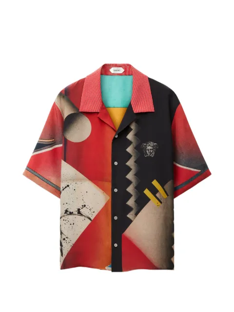 Versace Medusa-head graphic-print shirt Red 10257031A18727