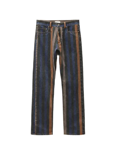 Versace striped straight jeans Blue 10241301A18386