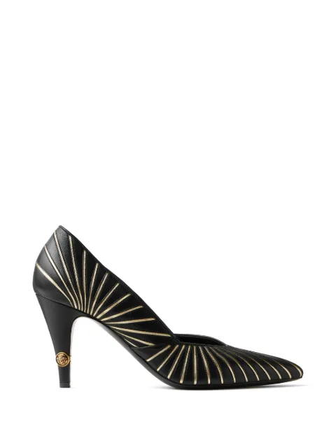 Versace Gianni nappa pumps 90 mm Black 10253491A00198