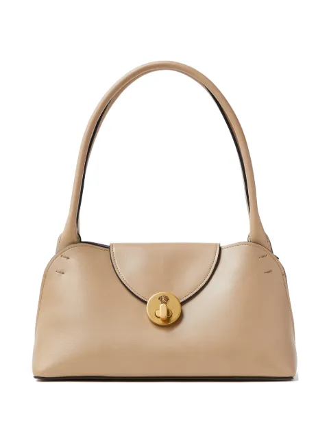 Versace Vivian leather small east/west shoulder bag Neutrals 10245451A17428