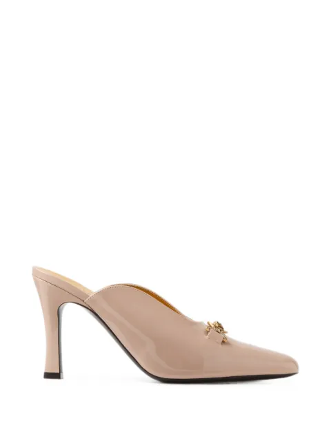 Versace Marisa patent mules 90 mm Neutrals 10247611A11949
