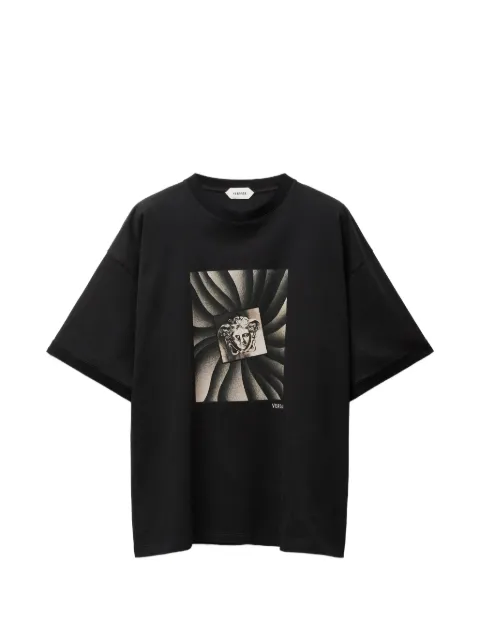 Versace printed cotton-jersey regular T-Shirt Black 10260931A18734
