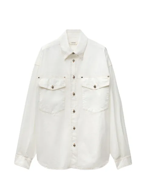 Versace cotton-poplin loose shirt White 10254101A18396