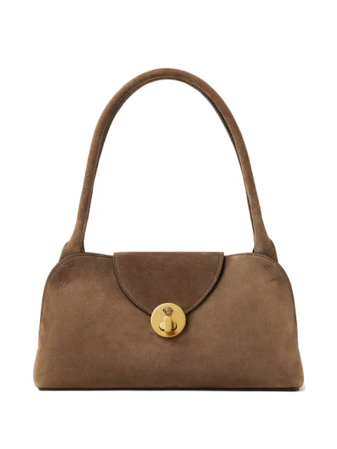 Versace Vivian small suede East/West shoulder bag Brown 10245451A18528