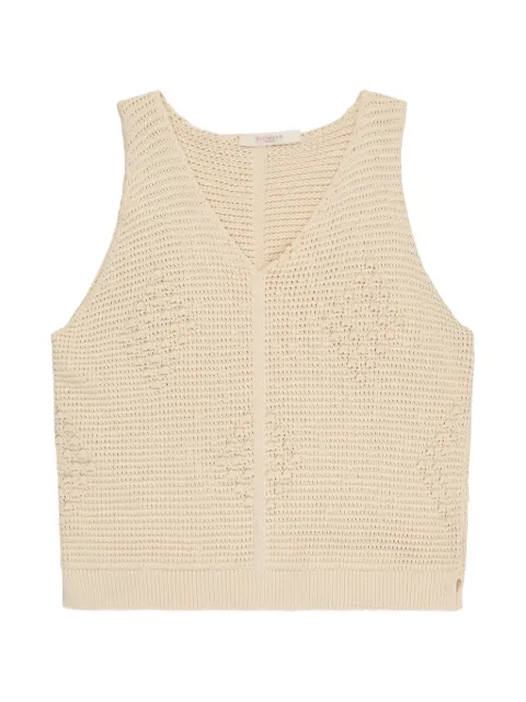 slowear diamond cotton top Neutrals 850324ZA485