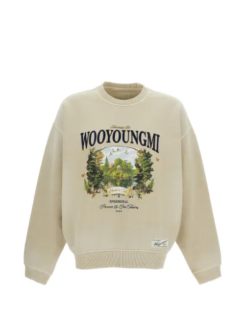 Wooyoungmi Garden Graphic sweatshirt Neutrals W261TS25795E