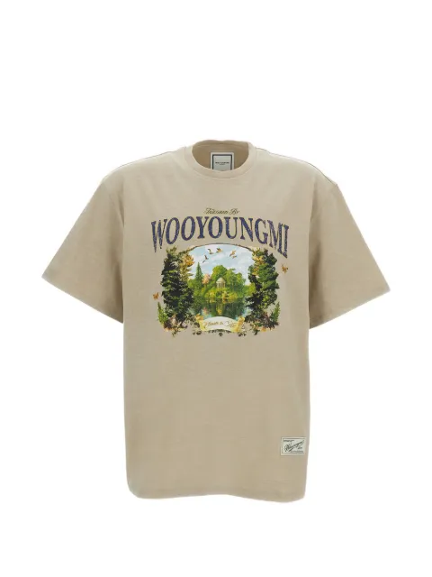Wooyoungmi Garden graphic-print T-shirt Neutrals W261TS05729E