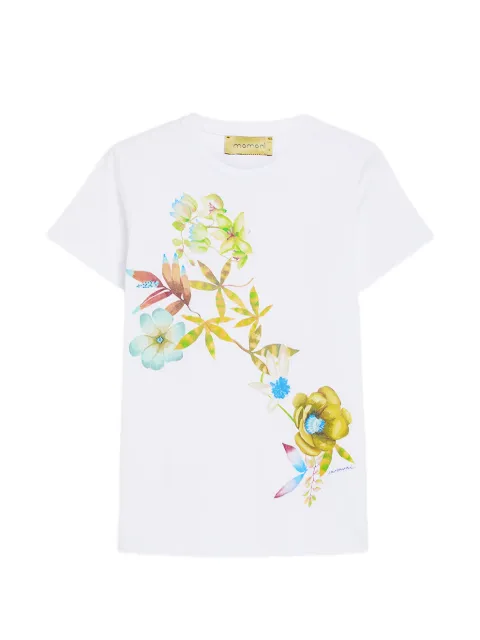 MOMONÌ Querencia floral-print T-shirt White 261MMOTS01926157MO