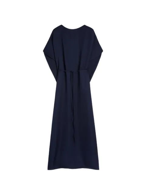 MOMONÌ Sakari cape-sleeve dress Blue 265MMODR026265MO31