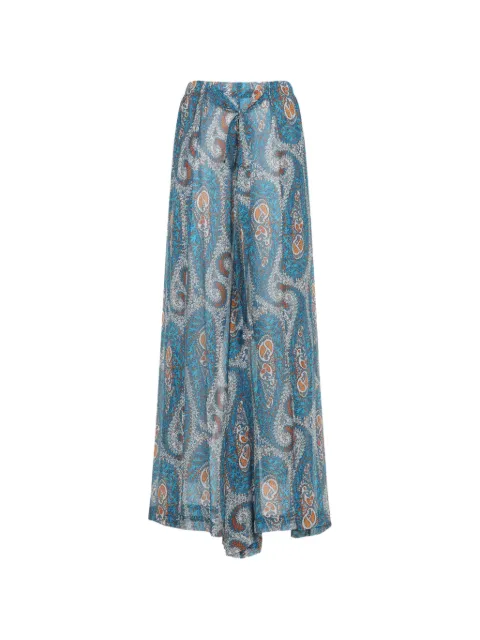 ETRO paisley tie trousers Blue WRPA0013AKF67