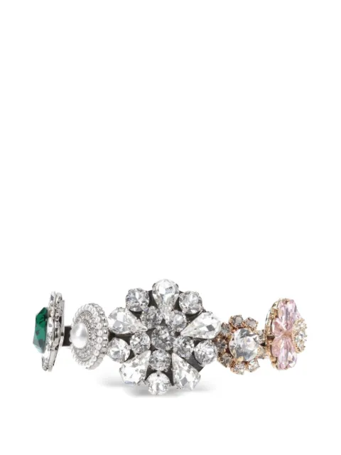 MM6 Maison Margiela crystal-embellishment bracelet Silver SM7UY0114P9163