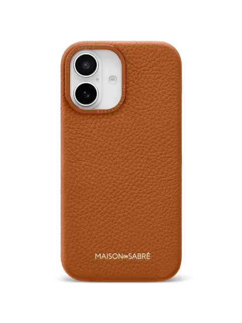 MAISON de SABRÉ leather iPhone 16 Pro phone case Brown 16P