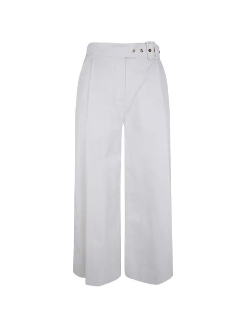 TWINSET belted wide-leg trousers White 261TT2010