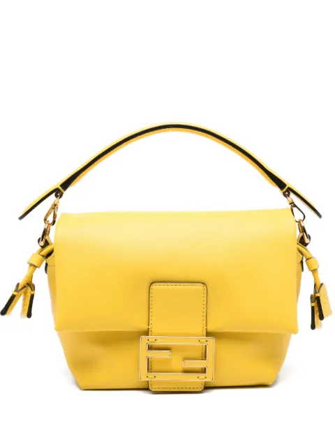 FENDI logo plaque tote bag Yellow 8BS105ABVE