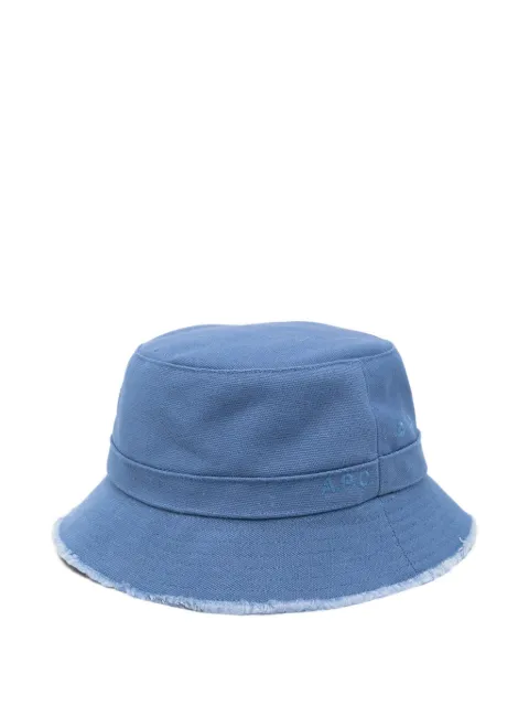 A.P.C. fringed bucket hat Blue COGYXM24210