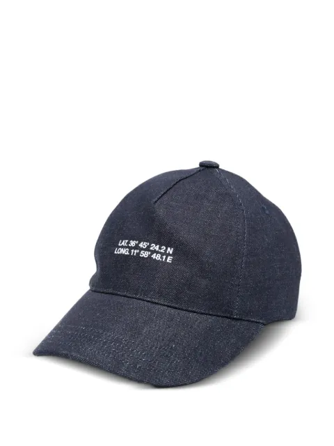 A.P.C. contrast-logo baseball cap Blue COHIZM24209