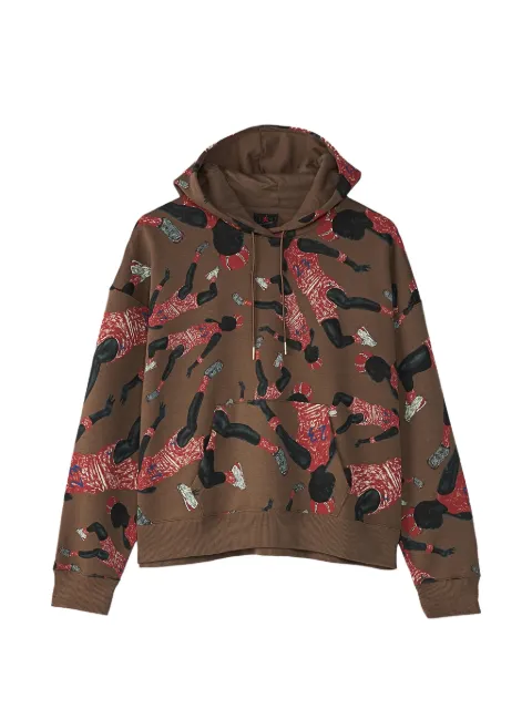 Jordan x Parker Duncan printed hoodie Brown DX0387