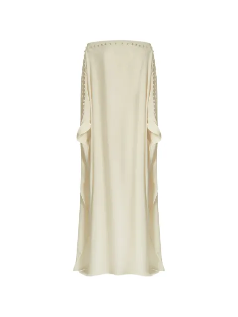 Taller Marmo Mila button-detail kaftan Neutrals TMSS2655105