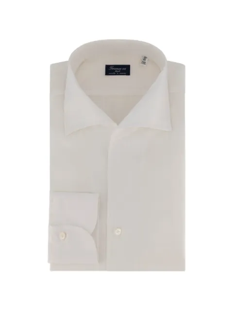 Finamore 1925 Napoli Classic Napoli long-sleeved shirt White 046117C0649017