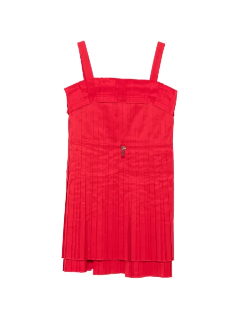 FENDI pleated mini dress Red FDD557A3MW