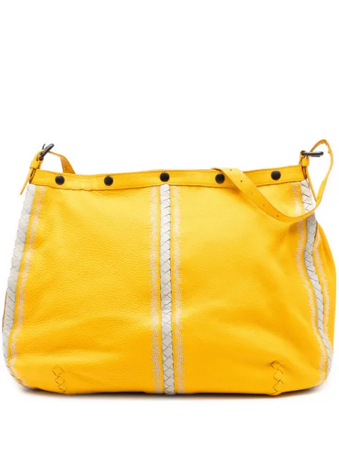 Bottega Veneta Pre-Owned 2012-2026 Intrecciato Trimmed Nappa crossbody bag Yellow 45UQ75VFZXLJUL8B