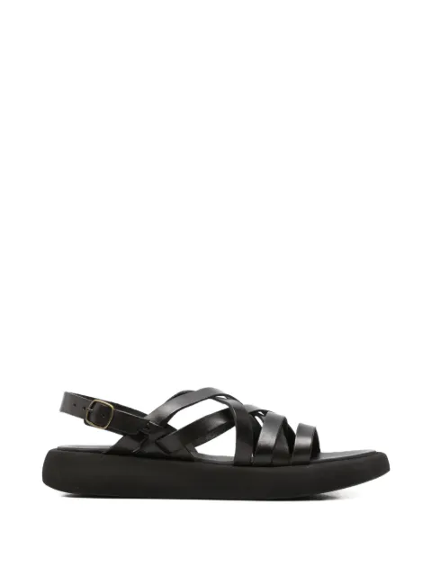 brador strappy leather sandals Black 85506