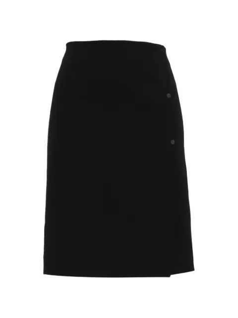 Proenza Schouler knee-length overlap skirt Black RFCPUUSCL712200W