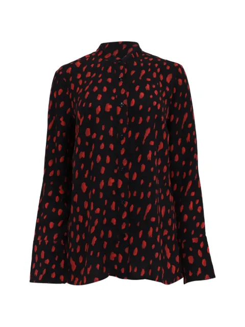 Proenza Schouler printed long-sleeve blouse Black RFCPUUSCL712358W