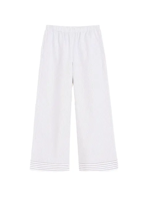 By Malene Birger Mirabello striped trousers White 103349