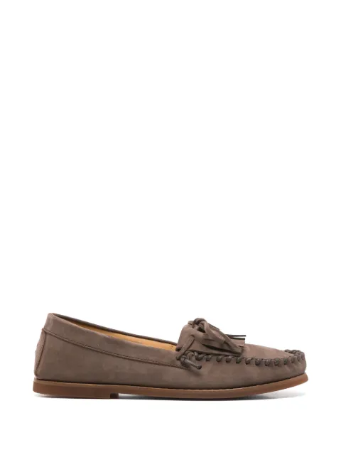 Henderson Baracco Tassia fringed nubuck loafers Brown TASSIAN1