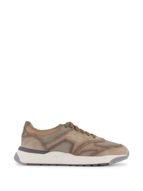 Santoni panelled sneakers Neutrals MBIM22112BGRTSBBE82