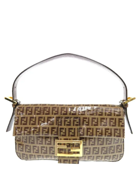 Fendi Pre-Owned 2000-2010 Zucchino Crystal Baguette shoulder bag Brown HCRL7STEZ2NN93ER