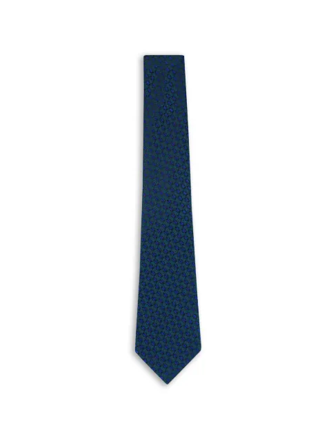 Zegna geometric-patterned tie Blue Z3C30TA31PBTE1