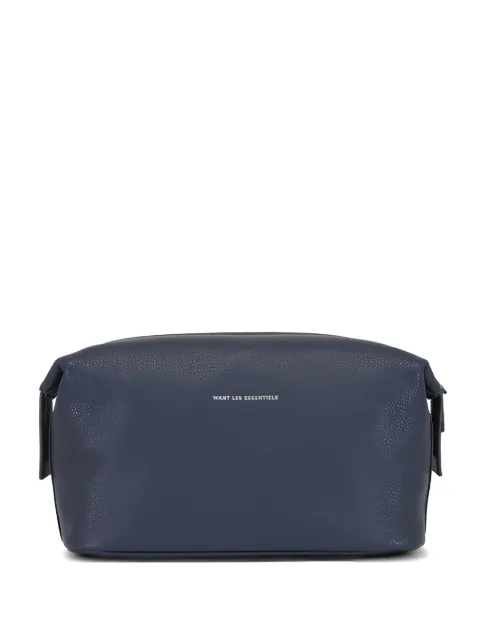 WANT Les Essentiels Kenyatta zip-fastening wash bag Blue KAT3PGLM
