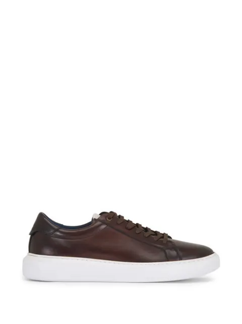 G. Brown Shoes leather sneakers Brown PUFF254