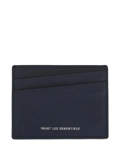WANT Les Essentiels Brandson leather cardholder Blue BKG3PGLMNAVY