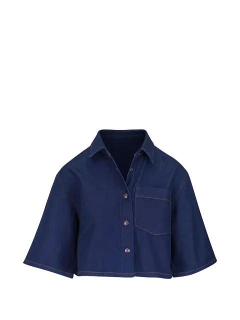 AGOLDE Tomine cropped shirt Blue A74421812