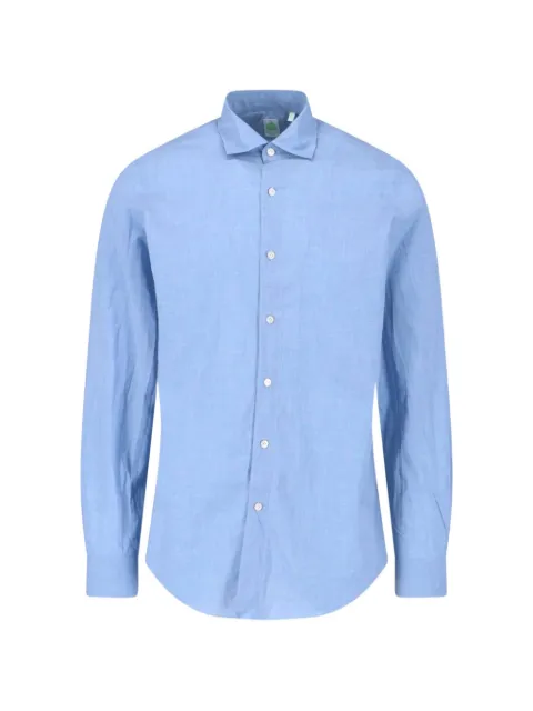 Finamore 1925 Napoli Gaeta cotton shirt Blue C0684GAETALUIGI