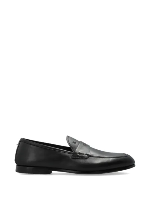 Fabi almond-toe leather loafers Black FU1463A00GLVBO3