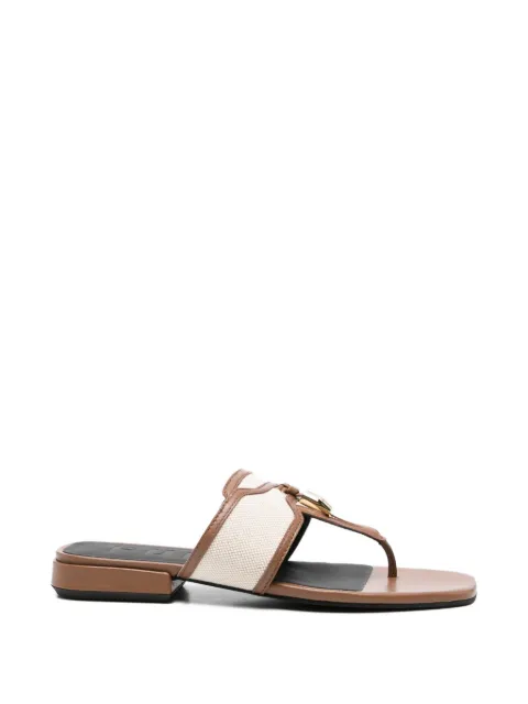 Furla square-toe sandals Brown YL05SUMBX3893