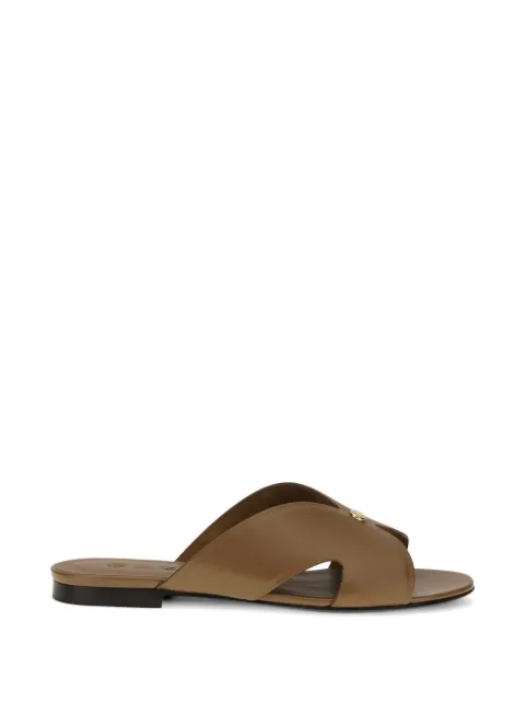 Loro Piana Vera crossover mules Brown FSW0352