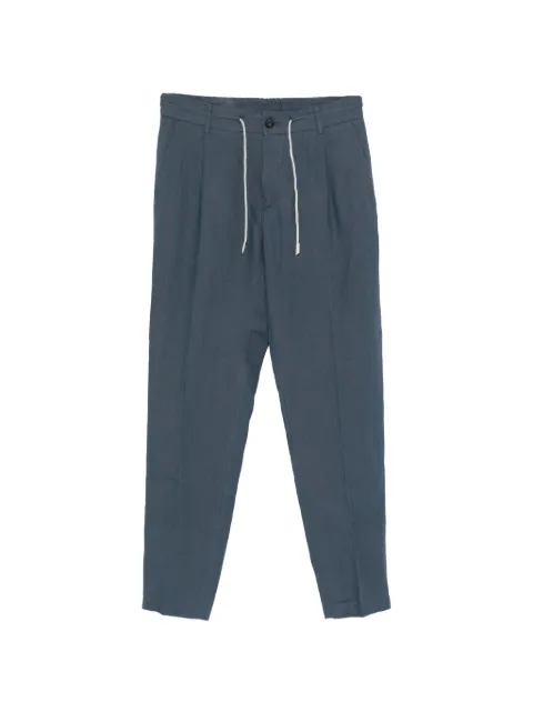 Eleventy drawstring-fastening trousers Blue M75PANG03TES0I139