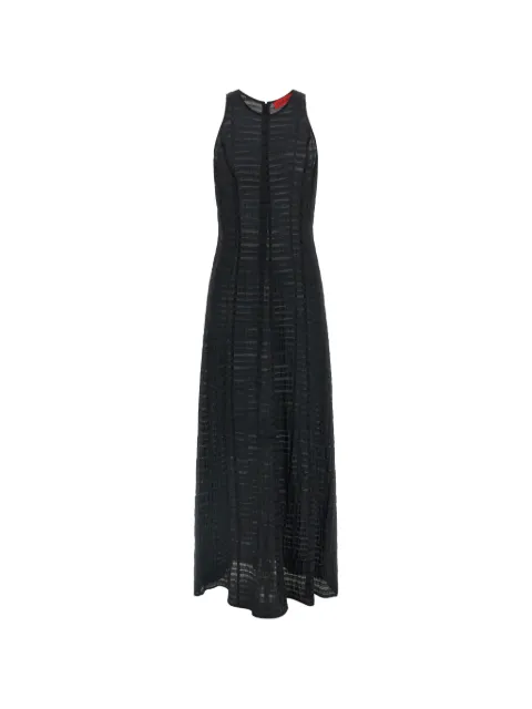 THELATEST striped sleeveless maxi dress Black TLW08005T0159ABTPT0002