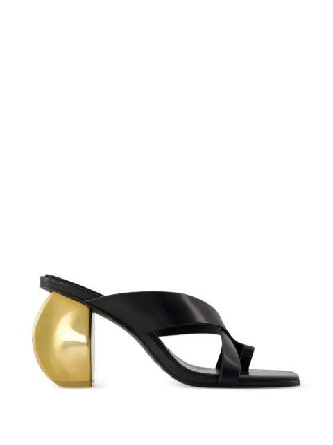 Cult Gaia Nina leather sandals Black SDHH1733LR3602
