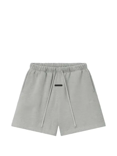 FEAR OF GOD ESSENTIALS Classic Signature logo-patch melange track shorts Grey 160SP262003F
