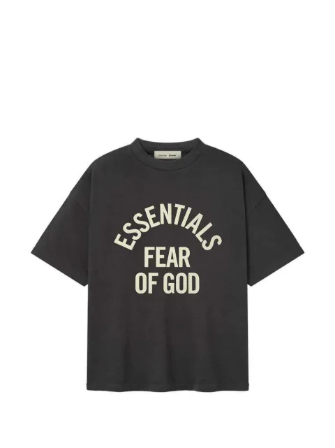 FEAR OF GOD ESSENTIALS Campus 90s logo-print T-shirt Grey 125SP262001F