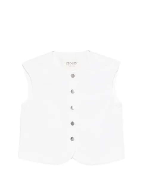 Closed buttoned vest White C9477001D2W